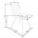 Стул HALMAR K279 серый/черный